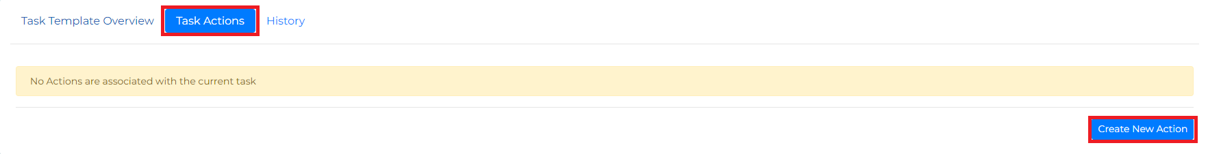 Adding a new action to a task template