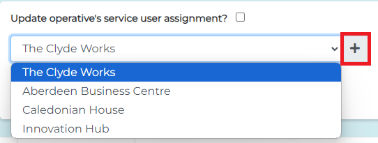 Adding buildings to an operative's access list