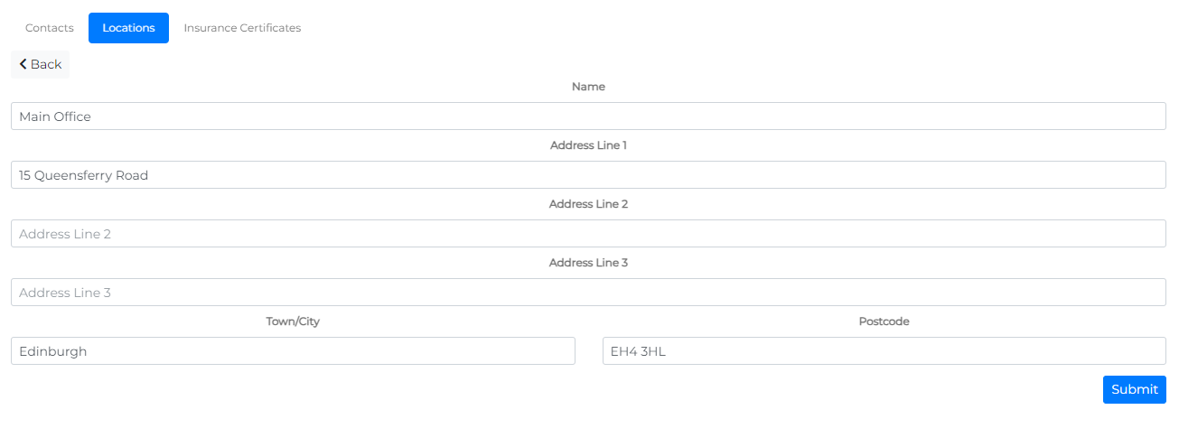 CMMS Settings Menu showing Skillsets option