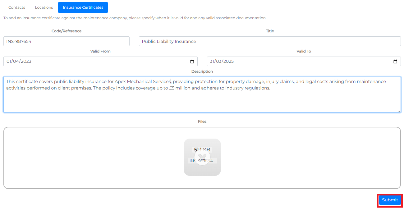 CMMS Settings Menu showing Skillsets option