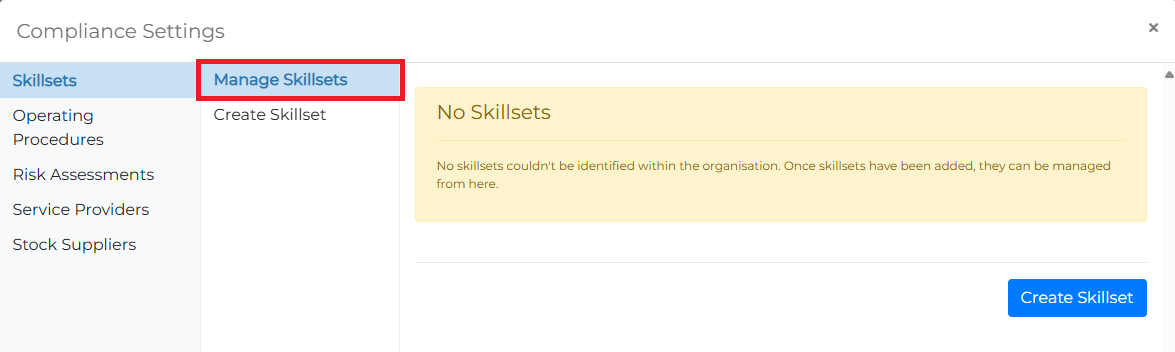 Detailed Settings View
