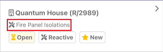 Task Card showing task item details